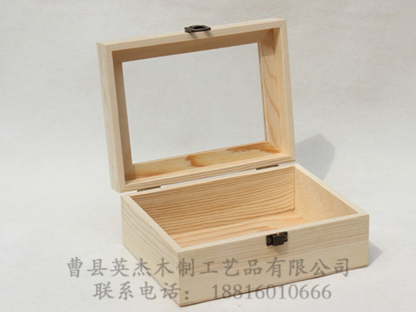 點(diǎn)擊查看詳細(xì)信息<br>標(biāo)題：松木原木色亞克力蓋子木盒 閱讀次數(shù)：1521