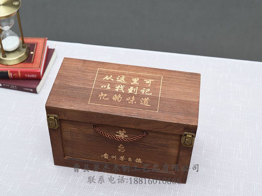 點擊查看詳細信息<br>標(biāo)題：木制白酒盒 閱讀次數(shù)：2002